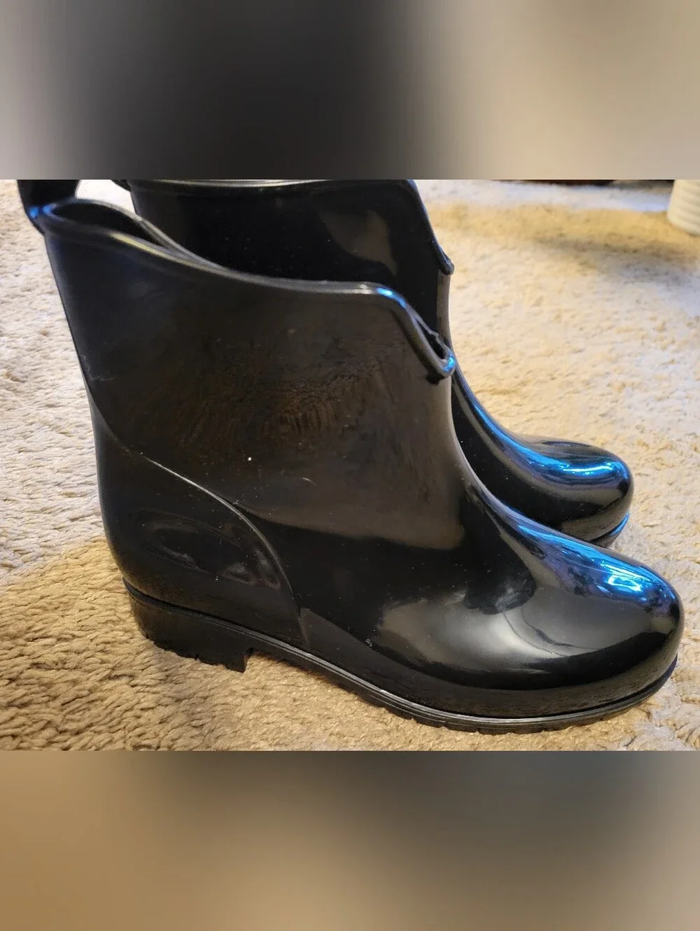 Black Women's Chelsea Rain Boots